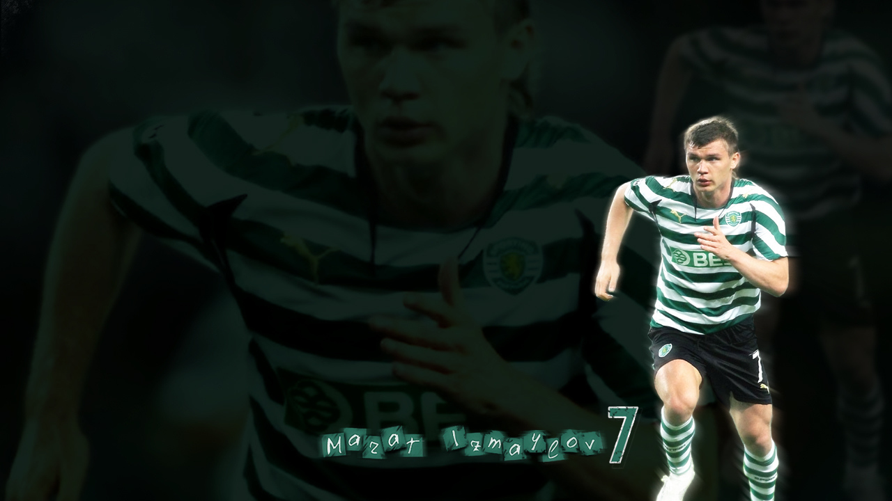 Игрок Спортинга Марат Измайлов на поле