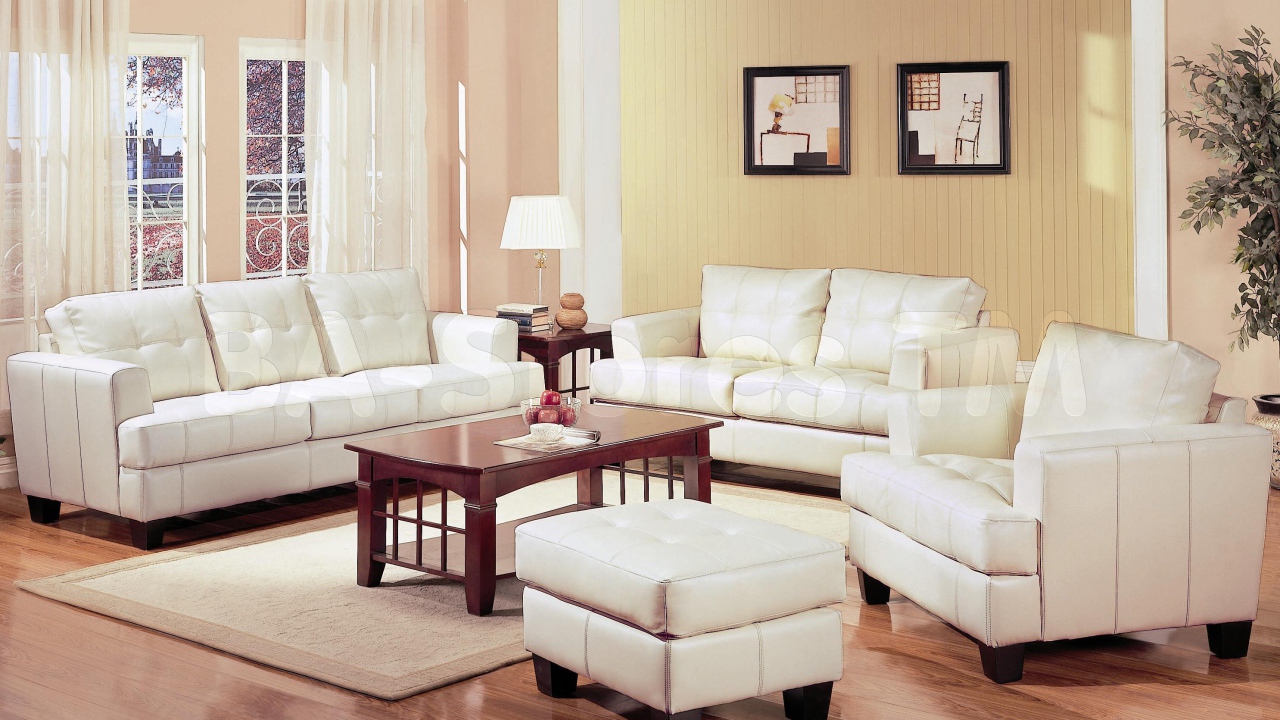 Белая мебель в гостиной