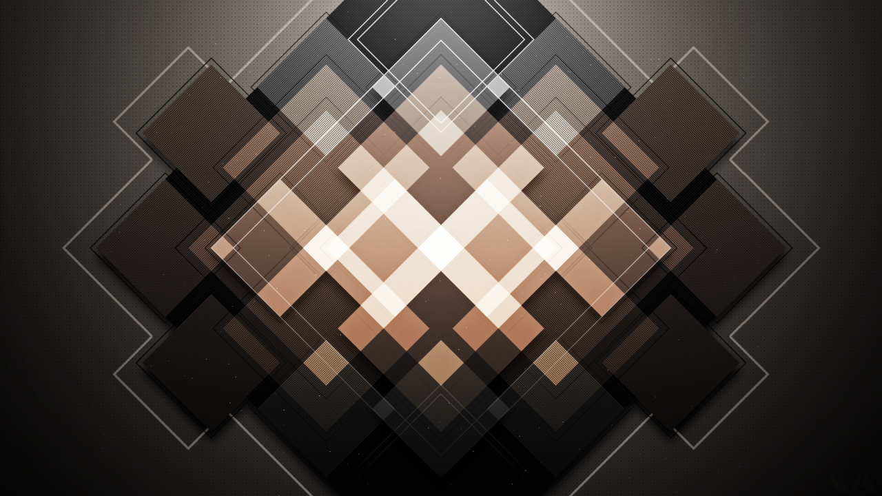 Абстрактные коричневые квадраты