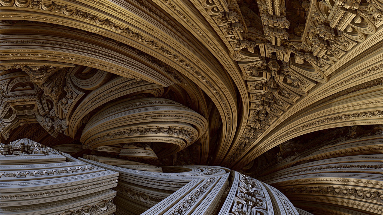 Абстрактные орнаменты в виде резьбы