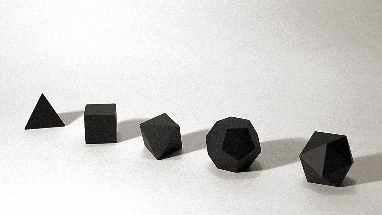 Черные геометрические фигуры