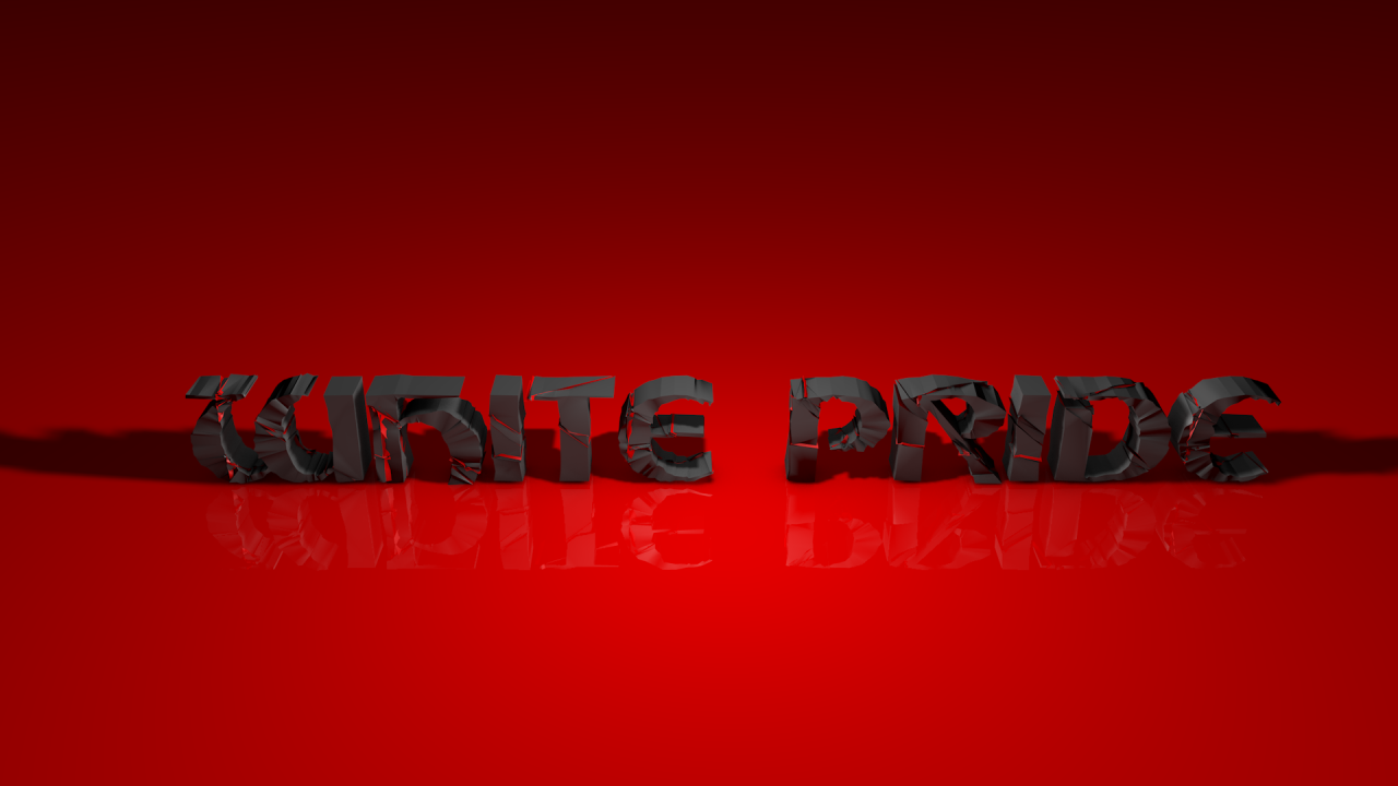 Черная надпись на красном фоне, 3Д модель