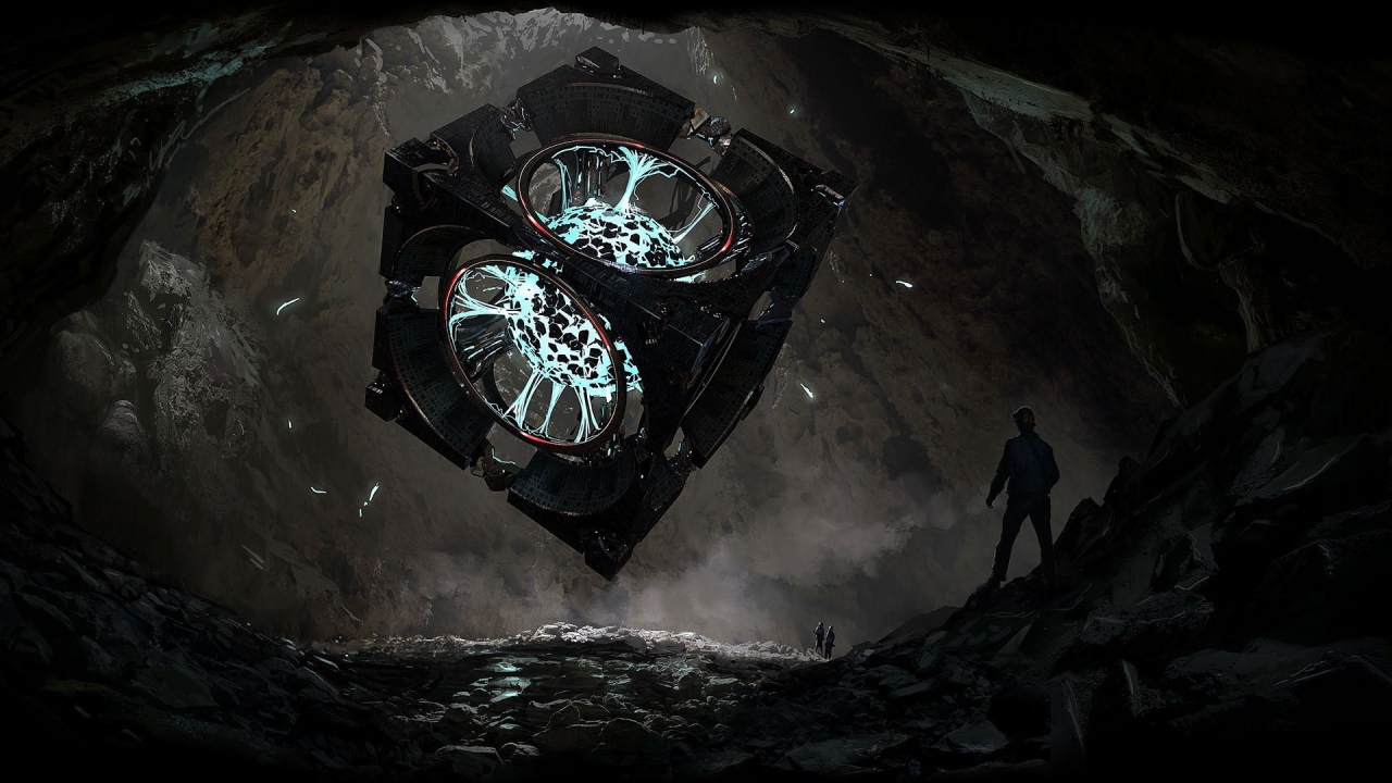 Энергетический куб в пещере