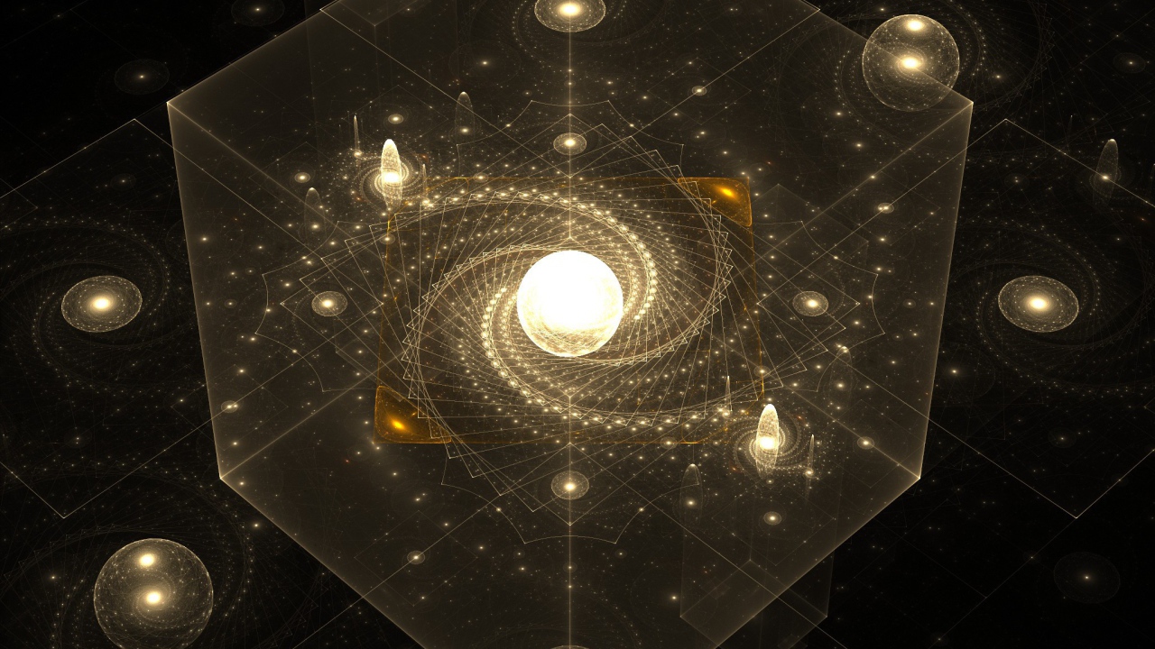 Галактика в прозрачном кубе