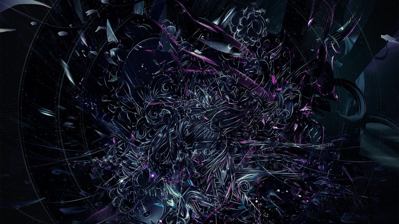 Переплетение абстрактных цветов