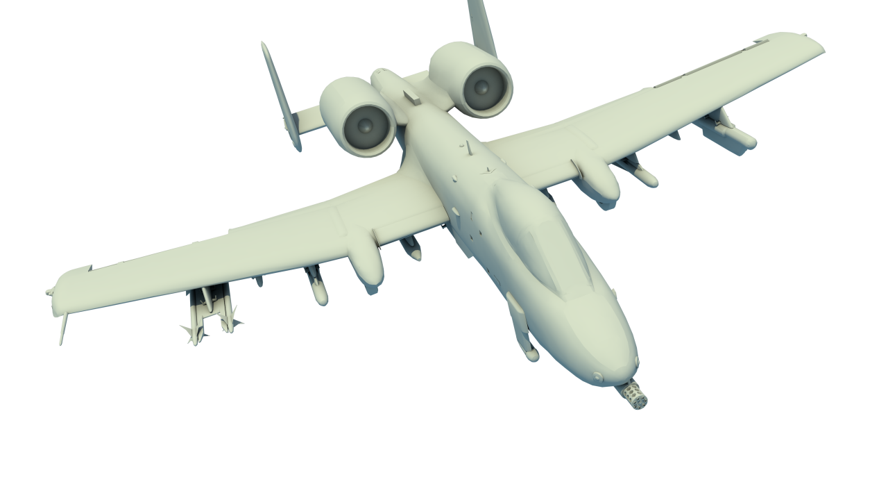 Самолет, 3Д модель