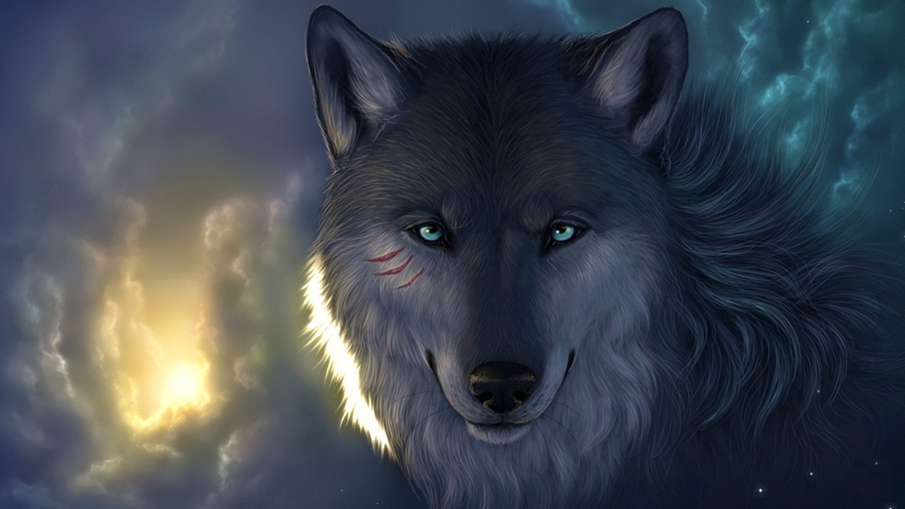 The wolf in the clouds