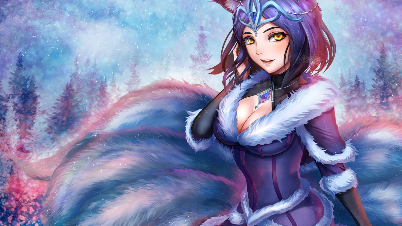 Аниме девушка оборотень