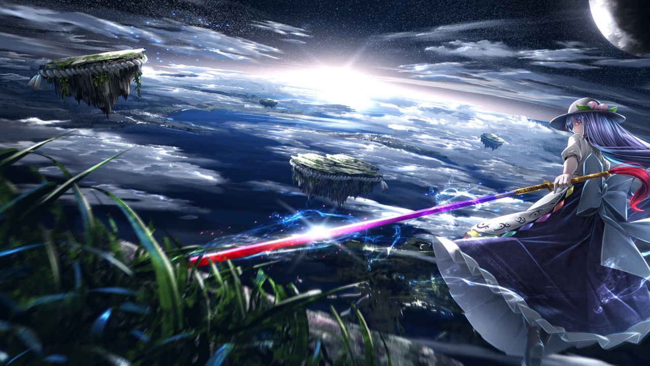 Владыка летающих островов в аниме Hinanawi Tenshi