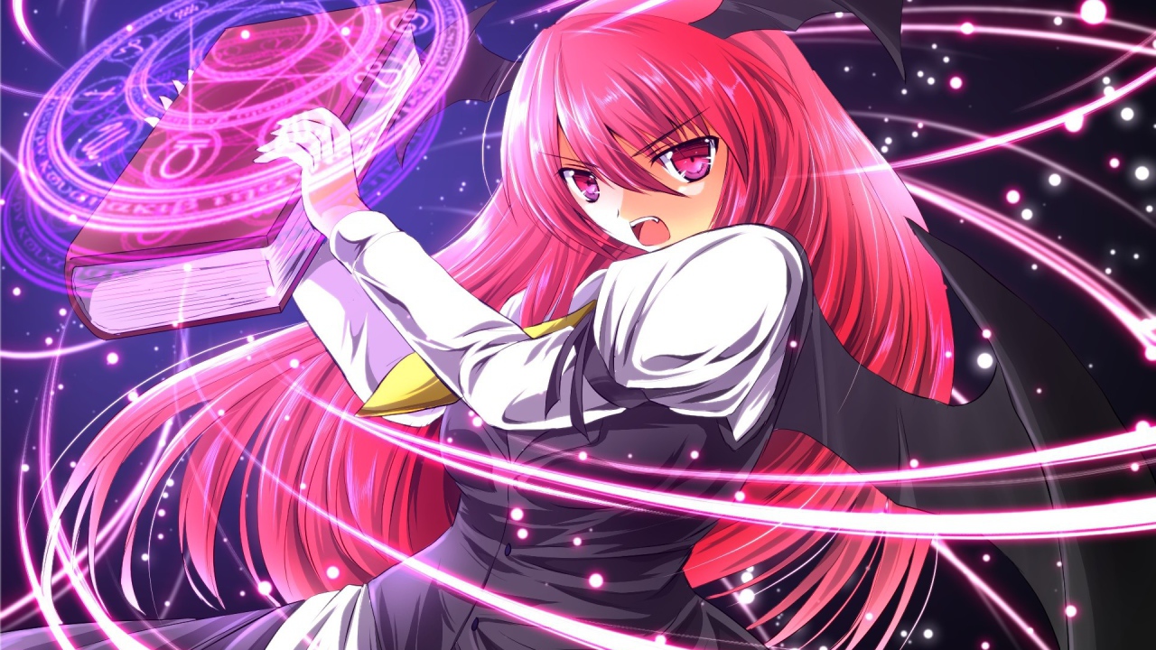 Чародейка аниме с магической книгой