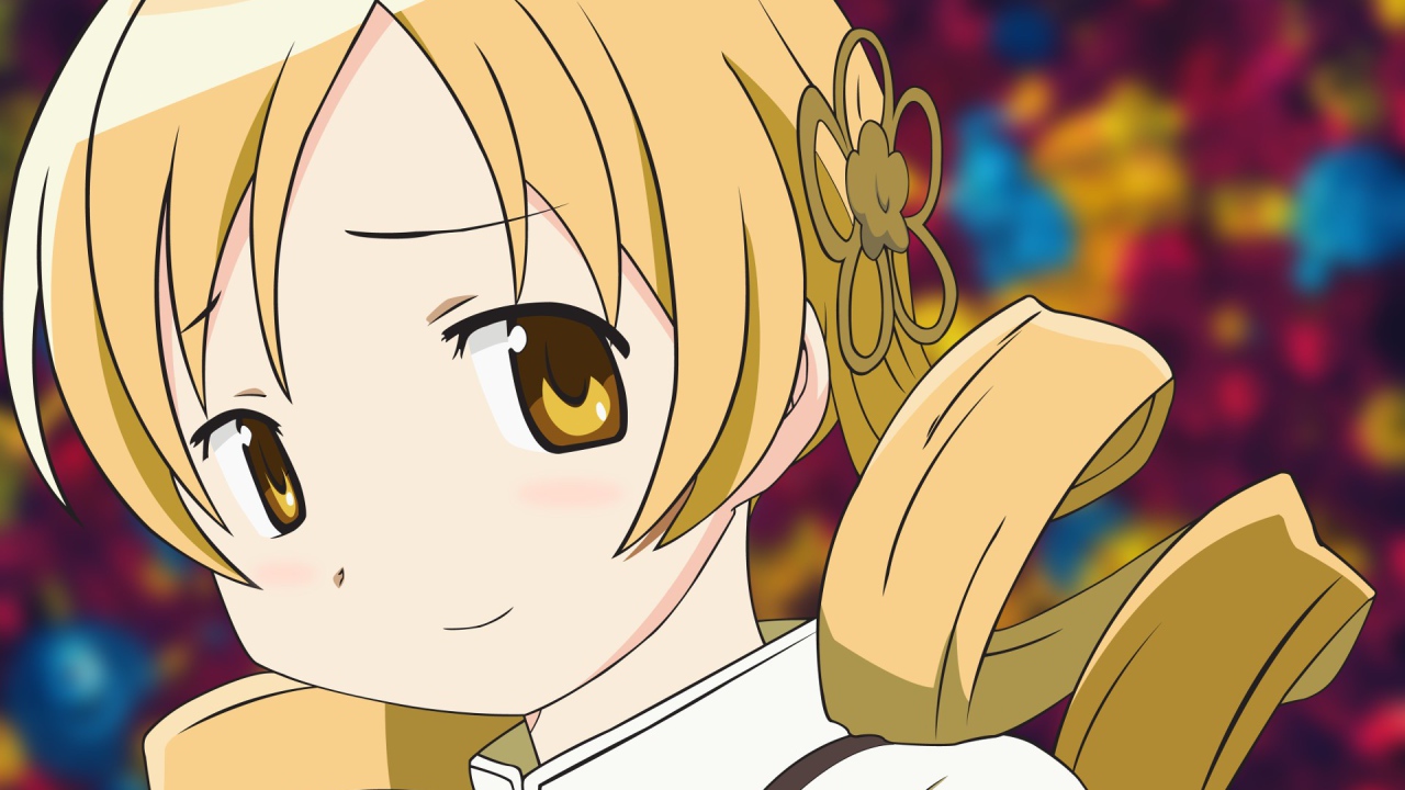 Девочка из аниме Девочка-волшебница Мадока