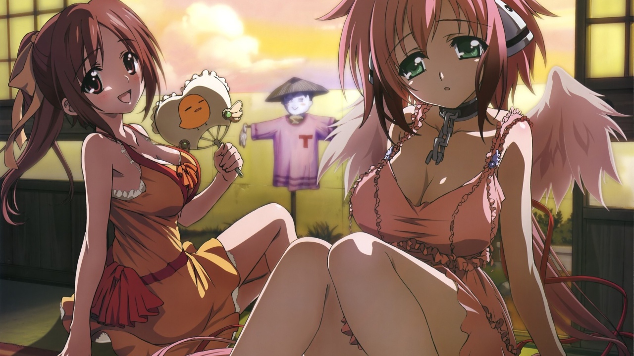 Жаркая погода в аниме Sora no Otoshimono