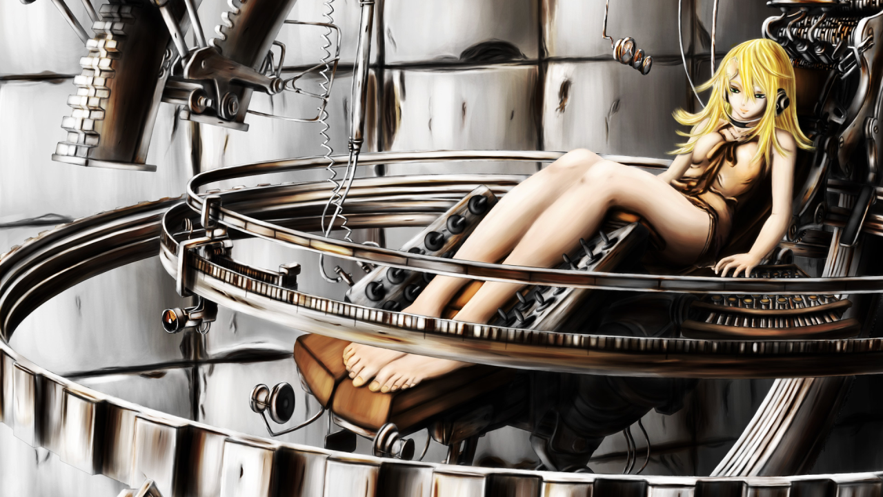 Рыжая девушка в аниме Эйр Гир