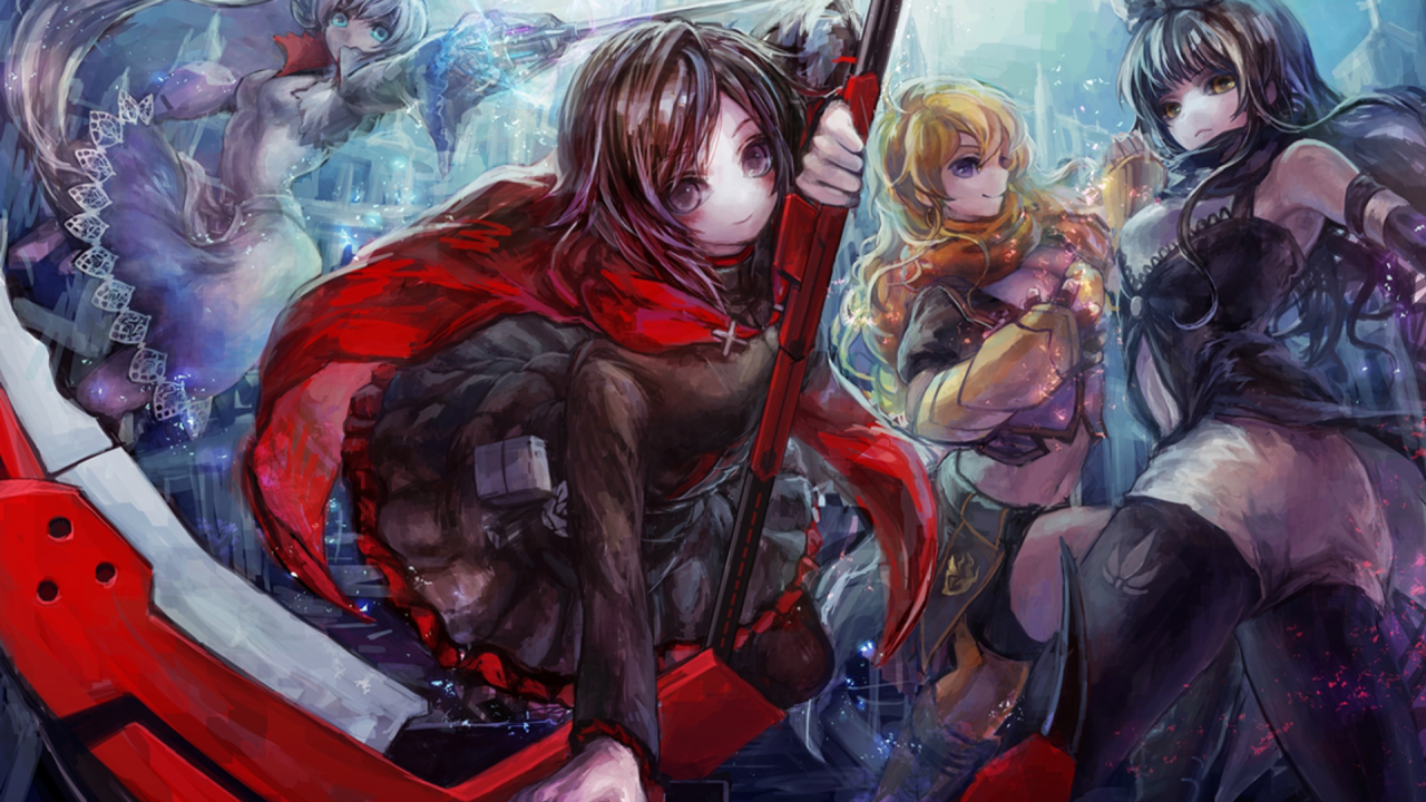 Сценка в аниме RWBY
