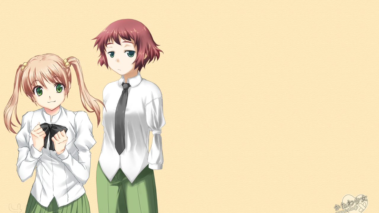 Две девушки из аниме Девушки-инвалиды