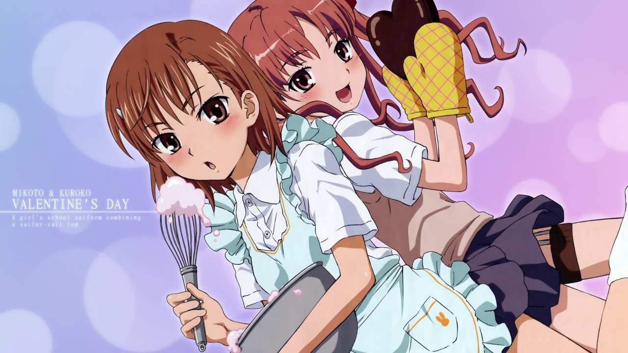 Две девушки из аниме Некий научный Рейлган