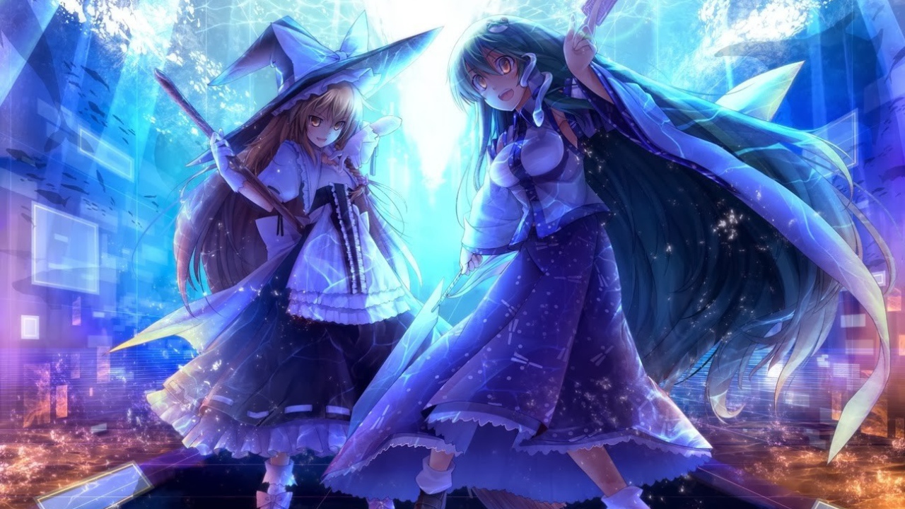 Две героини аниме Touhou Project