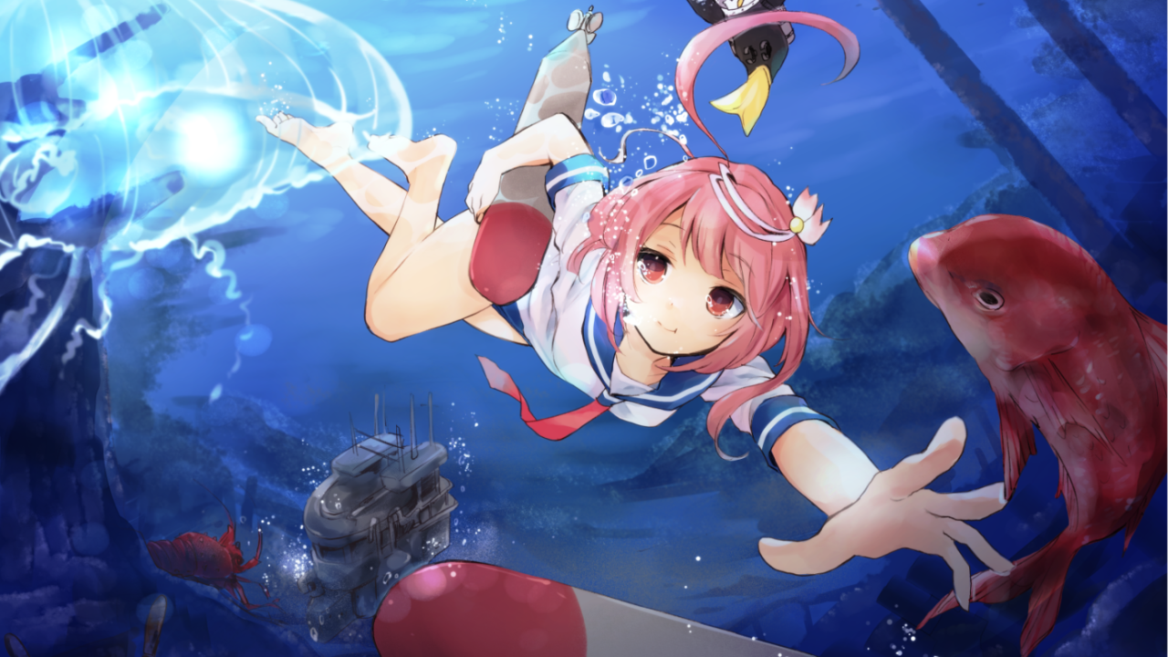Подводная принцесса в аниме Kantai Collection