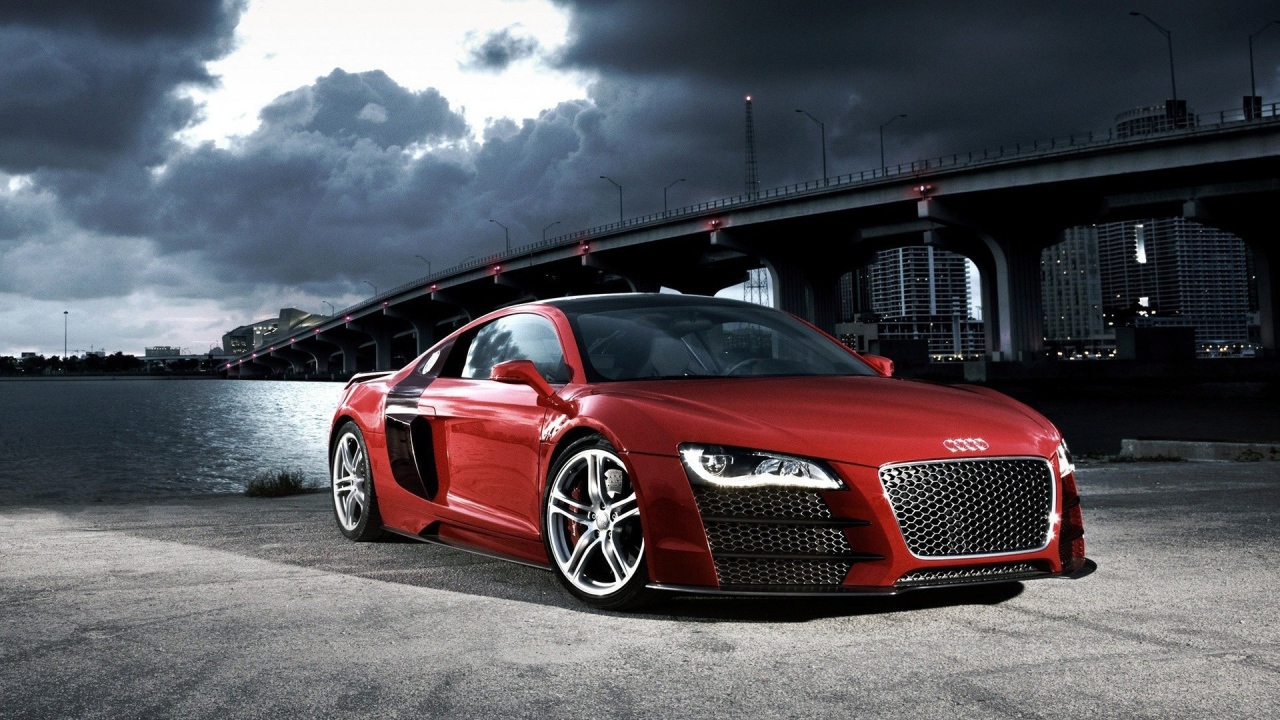 Sporty red Audi R10