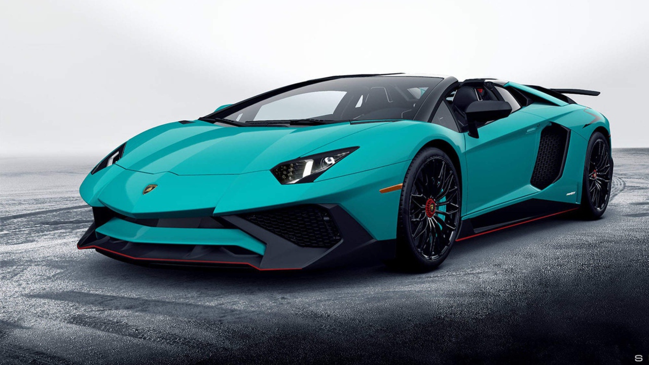 Светло зеленый Lamborghini Aventador