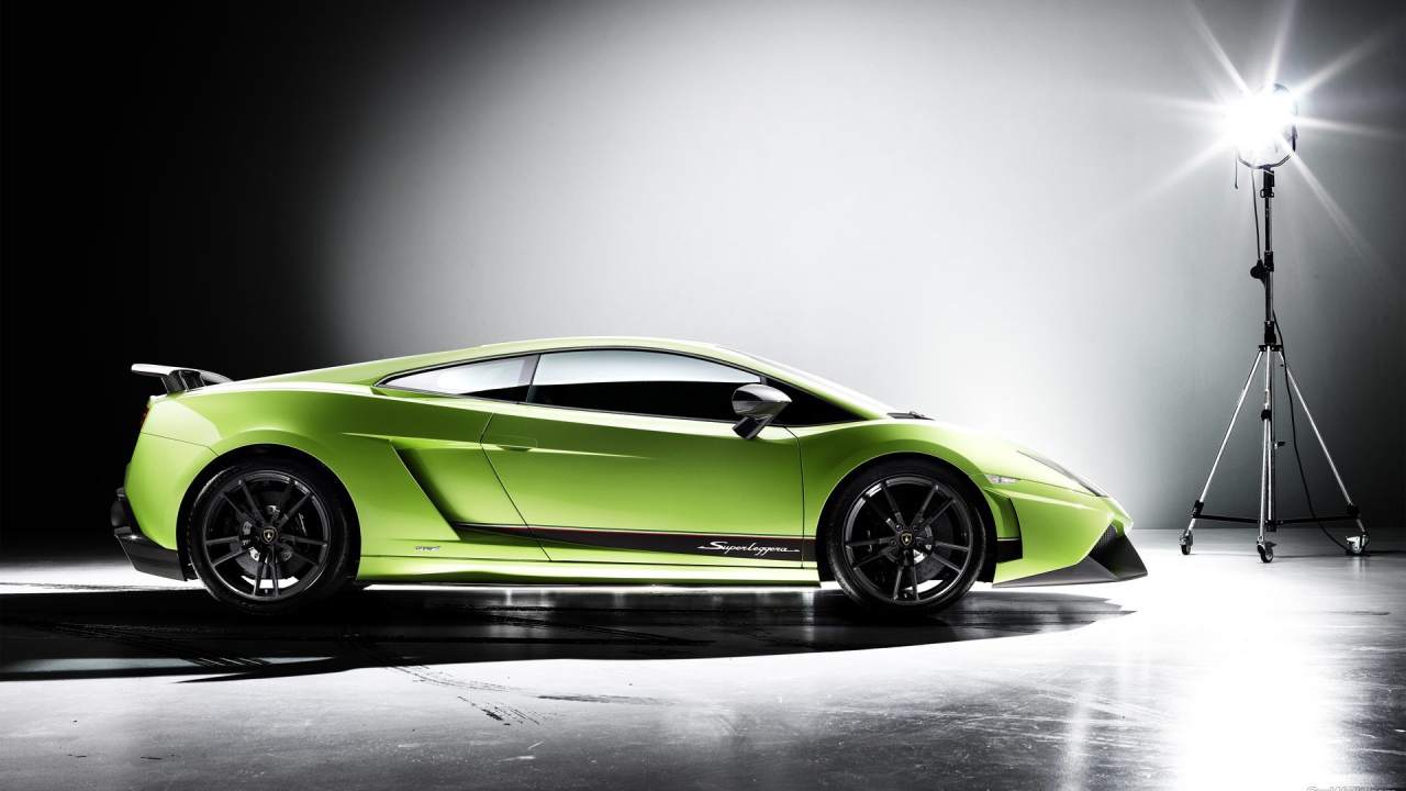 Фотосессия зеленого Lamborghini Gallardo Superleggera