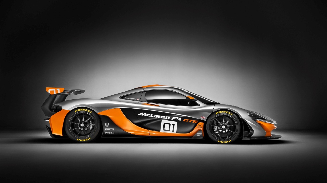 Черно оранжевый окрас спортивного McLaren P1