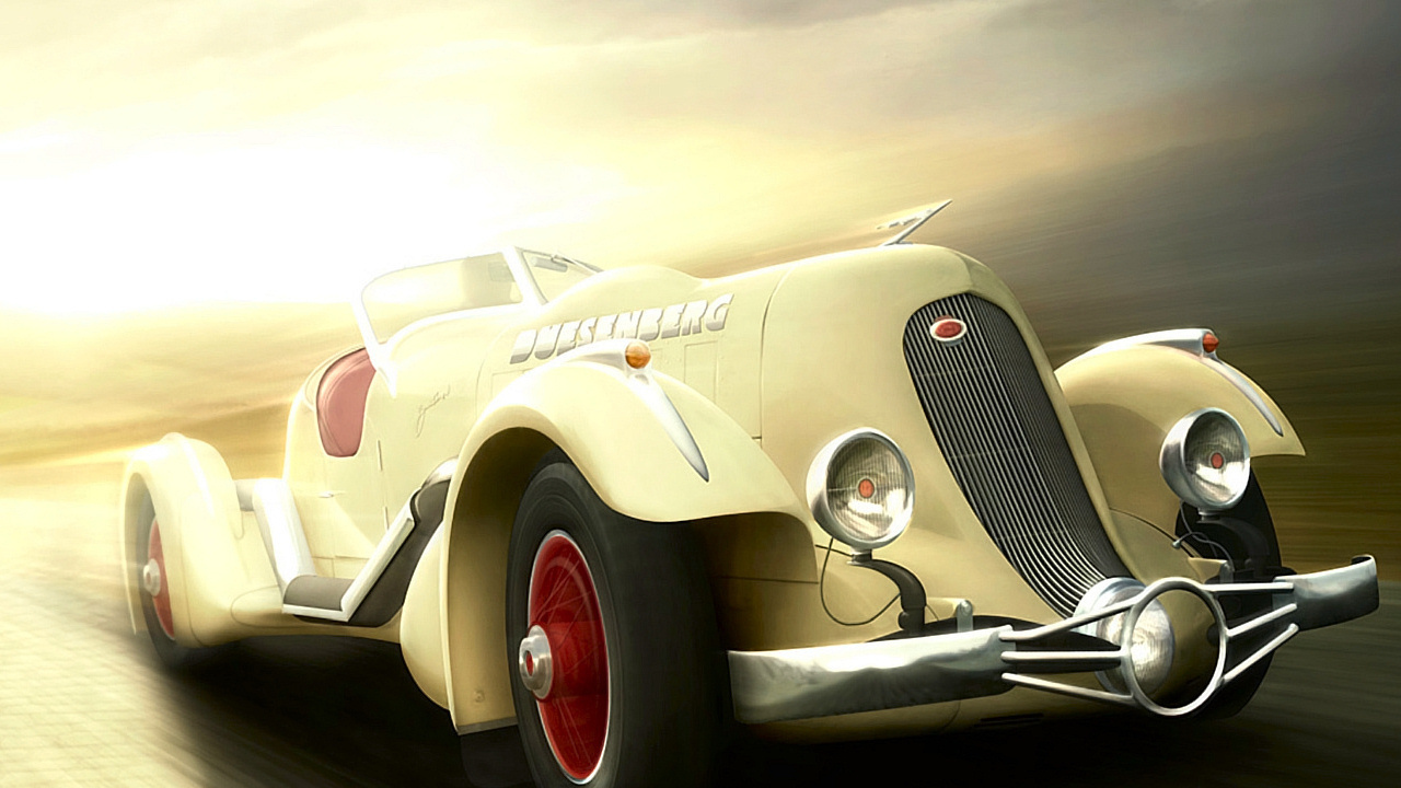 Ретро спортивный автомобиль