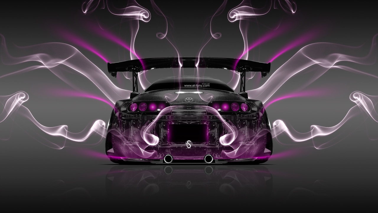Фиолетовая энергия Toyota Supra