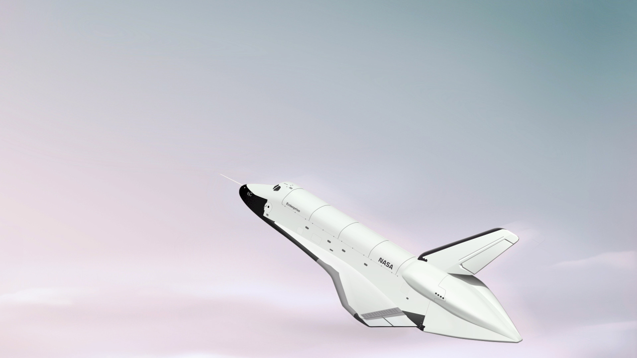 Шаттл над облаками