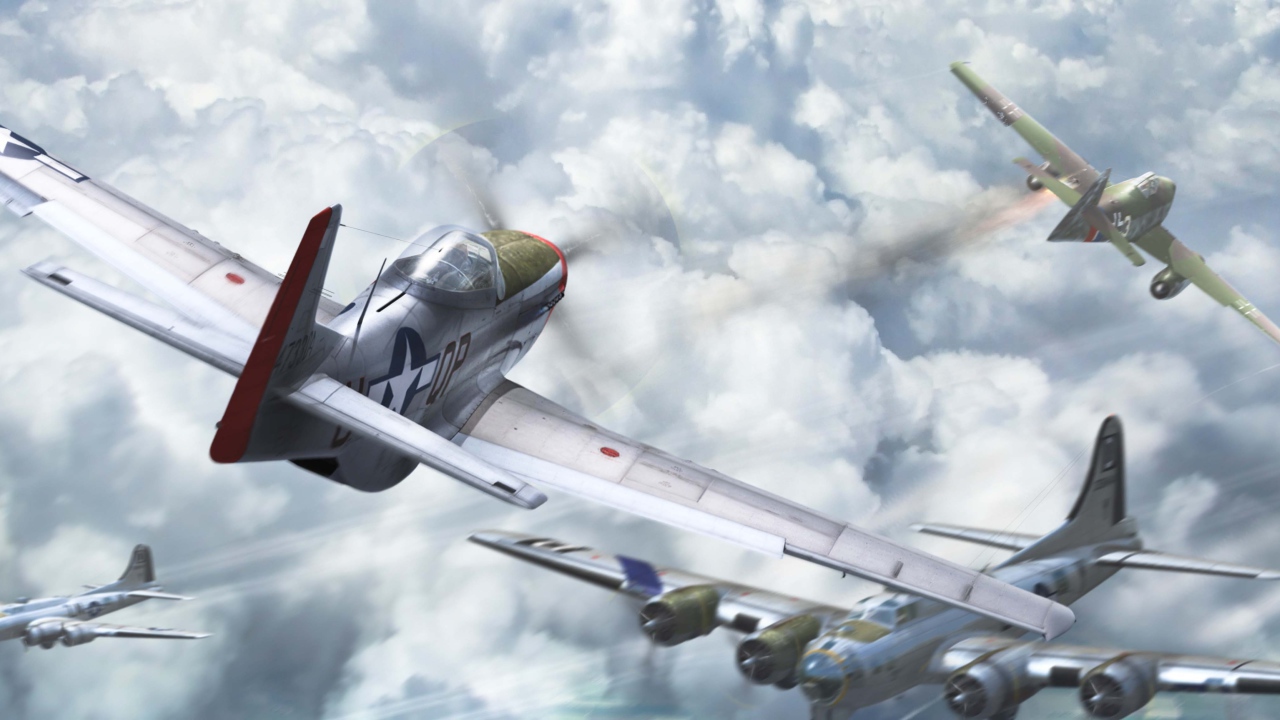 Самолет Джет Хунтер в бою