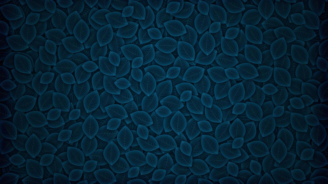 Фон из синих листьев