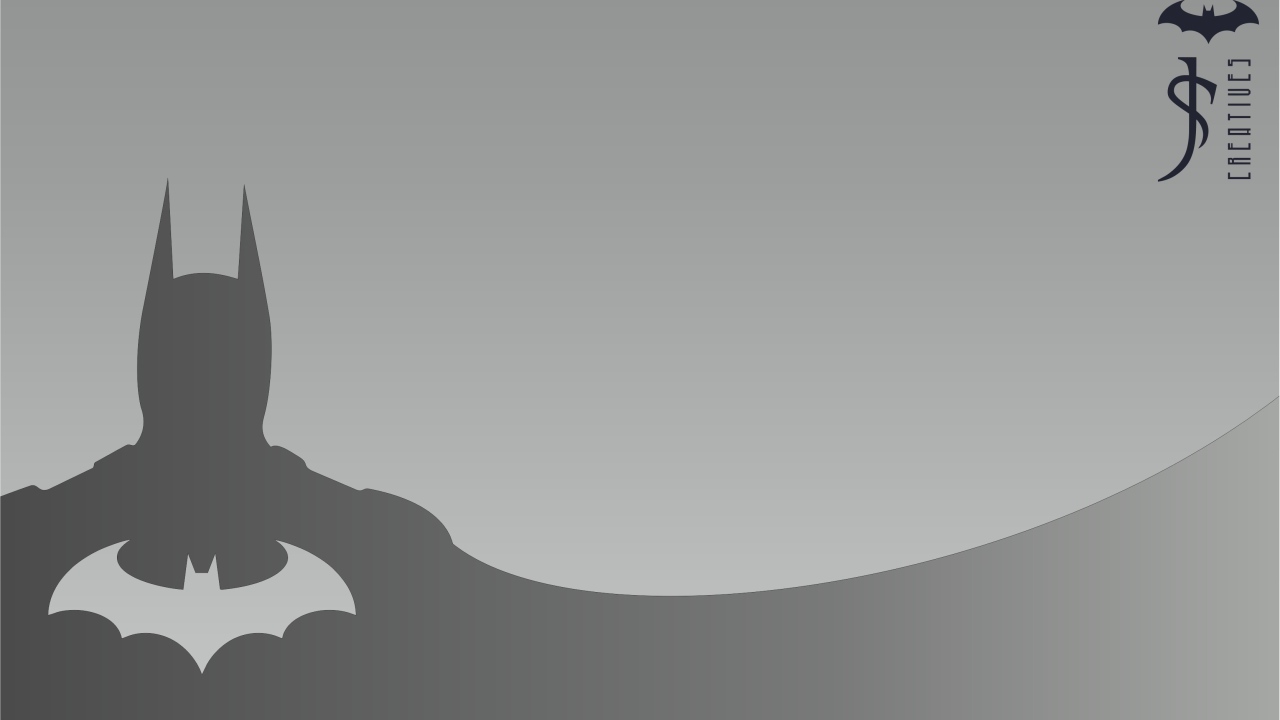 Летучая мышь и Бетман, серый фон