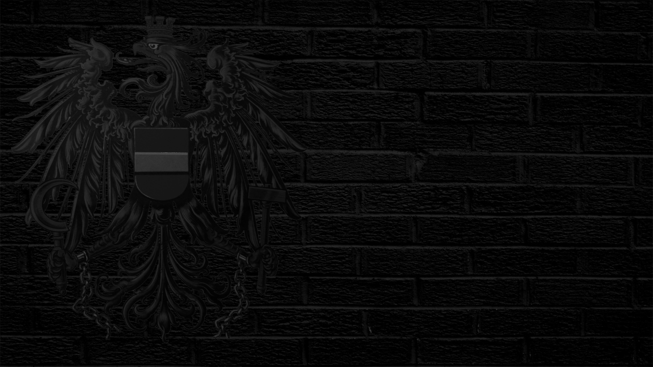 Черный герб Австрии на черном фоне