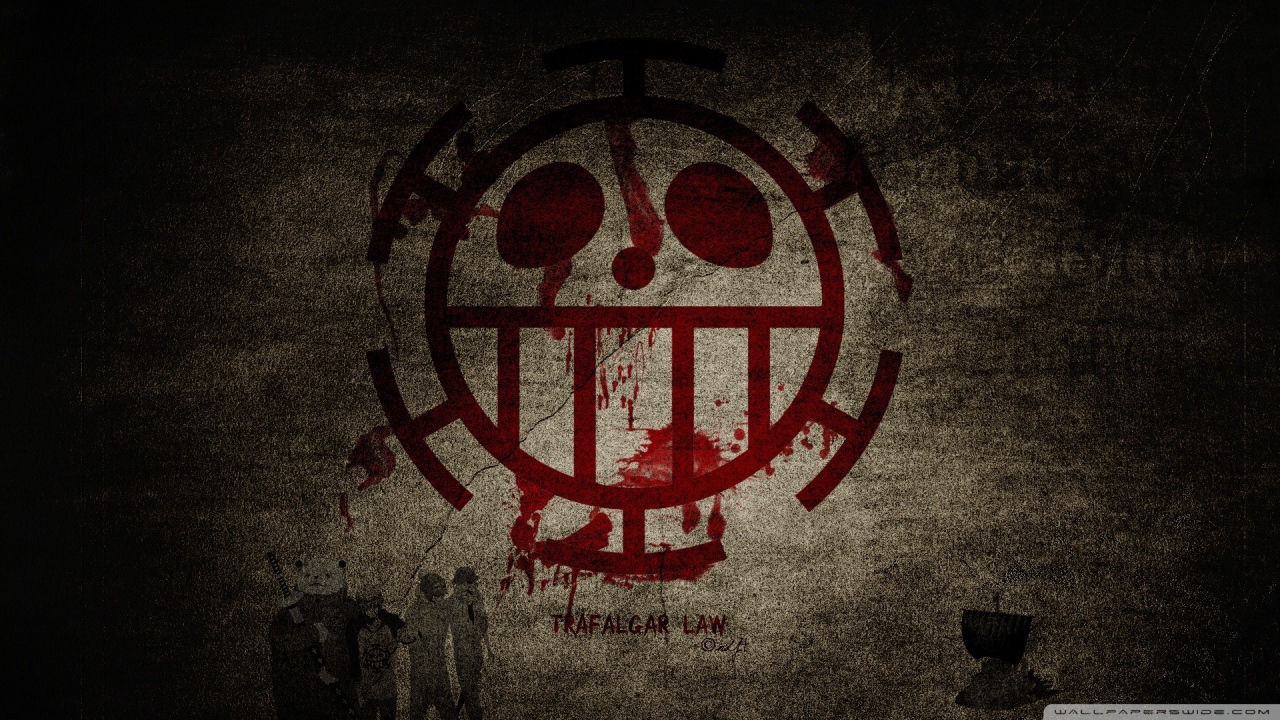 Кровавый символ аниме Трафальгар Ло