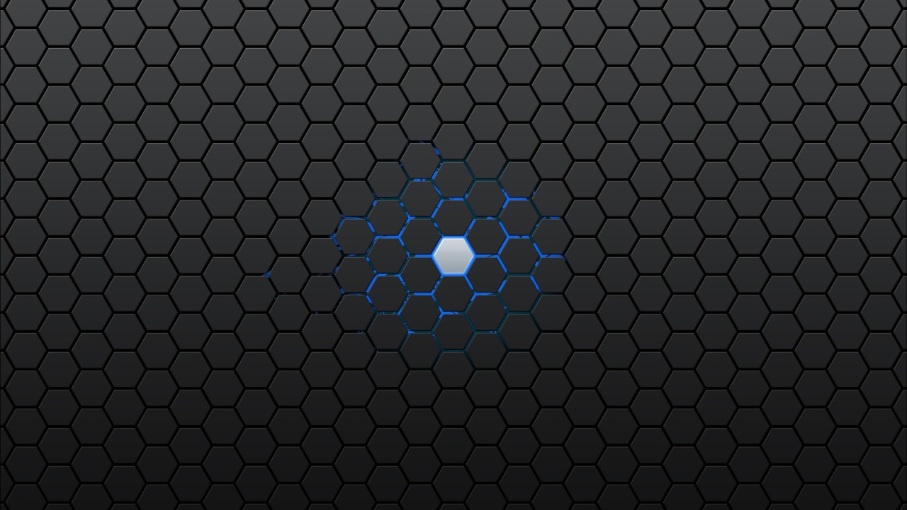 Голубая ячейка в черной структуре