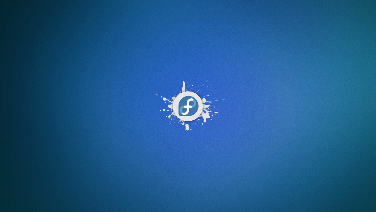 Голубой фон Fedora