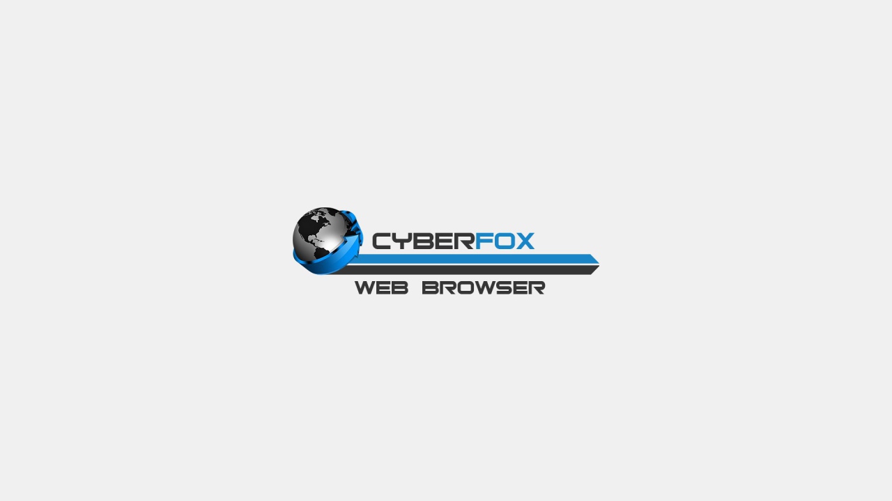 Браузер Cyberfox, голубой на белом фоне
