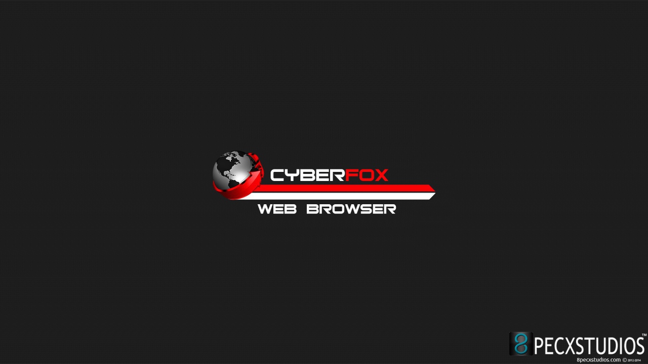 Браузер Cyberfox, красный на сером фоне