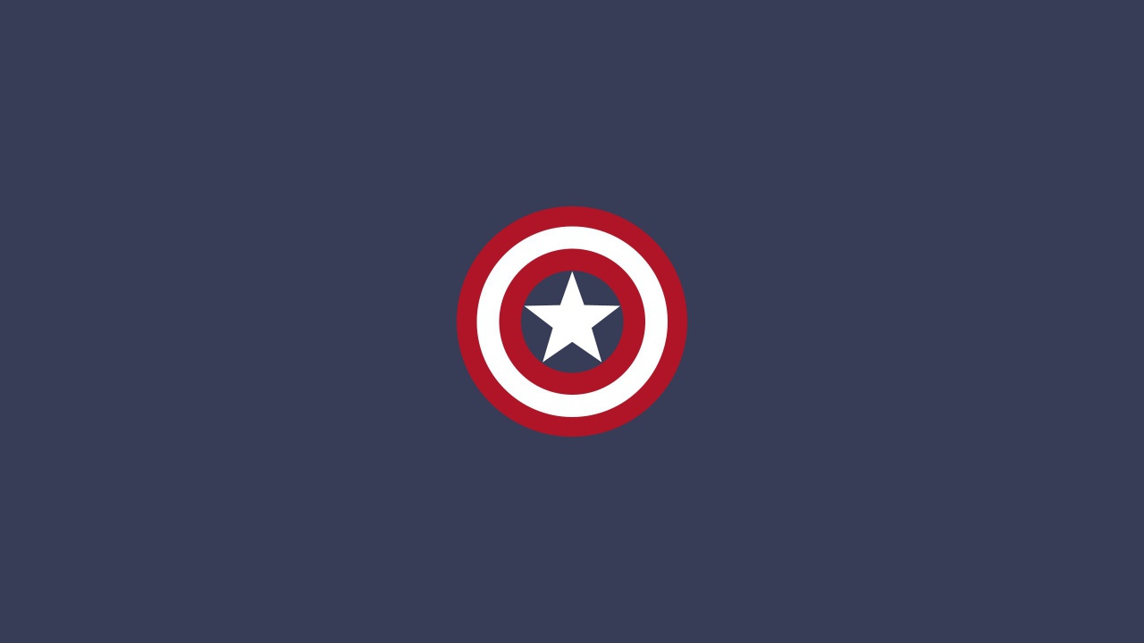 Щит Капитана Америка, серо голубой фон