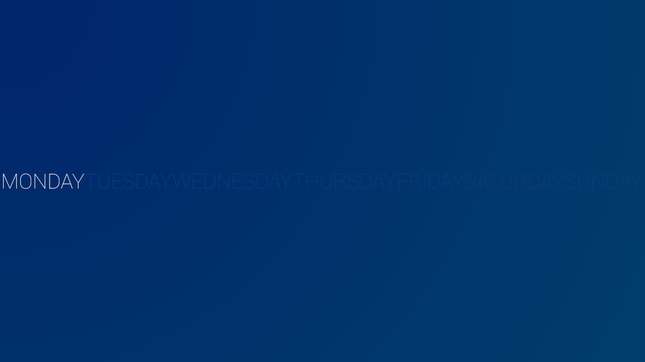 День недели понедельник