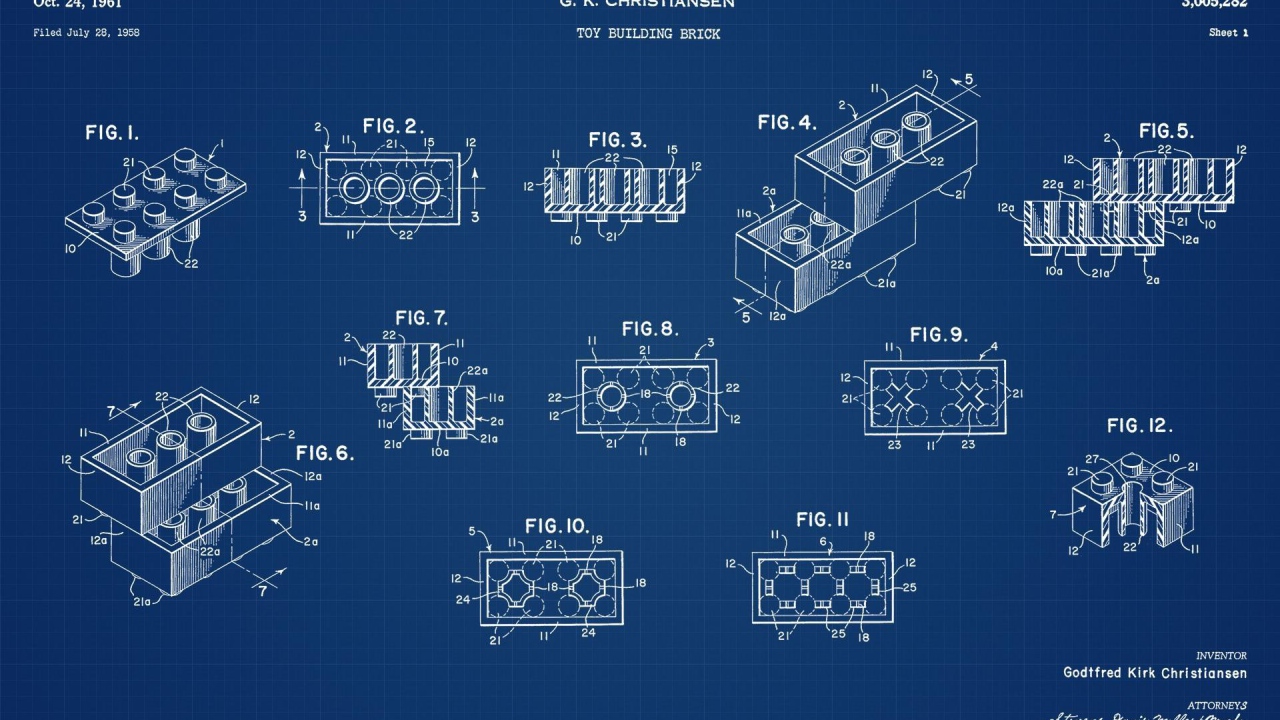 Чертеж фигурок ЛЕГО