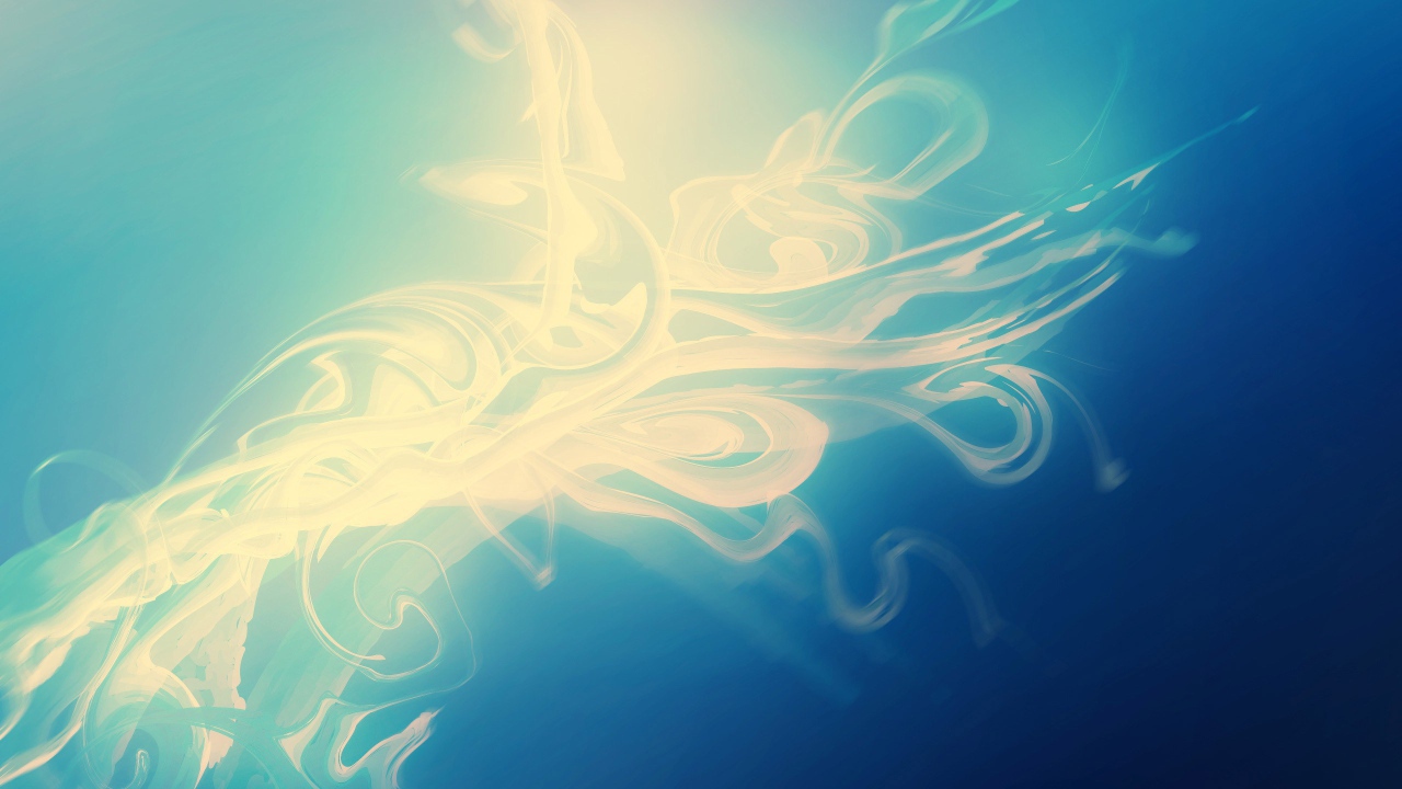 Энергетический вихрь на синем фоне