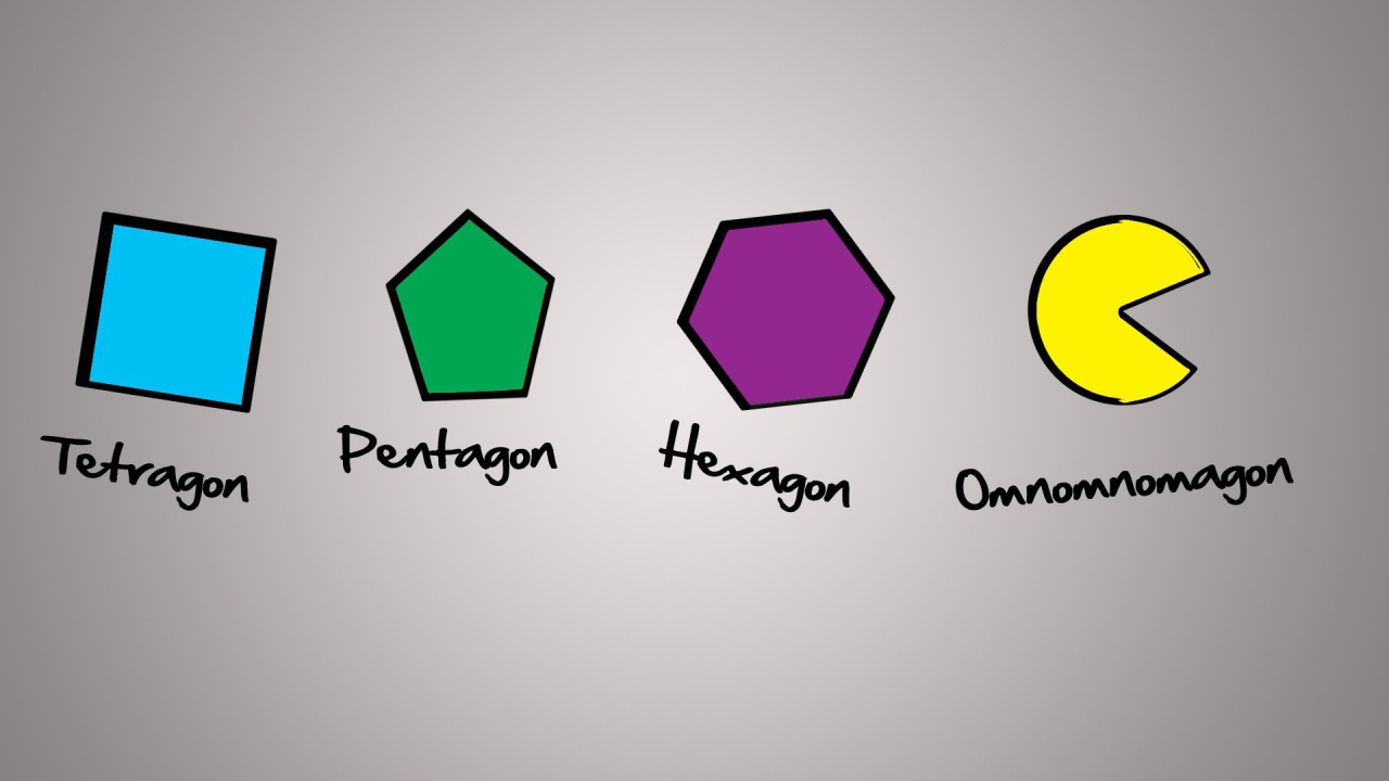 Геометрические фигуры на сером фоне