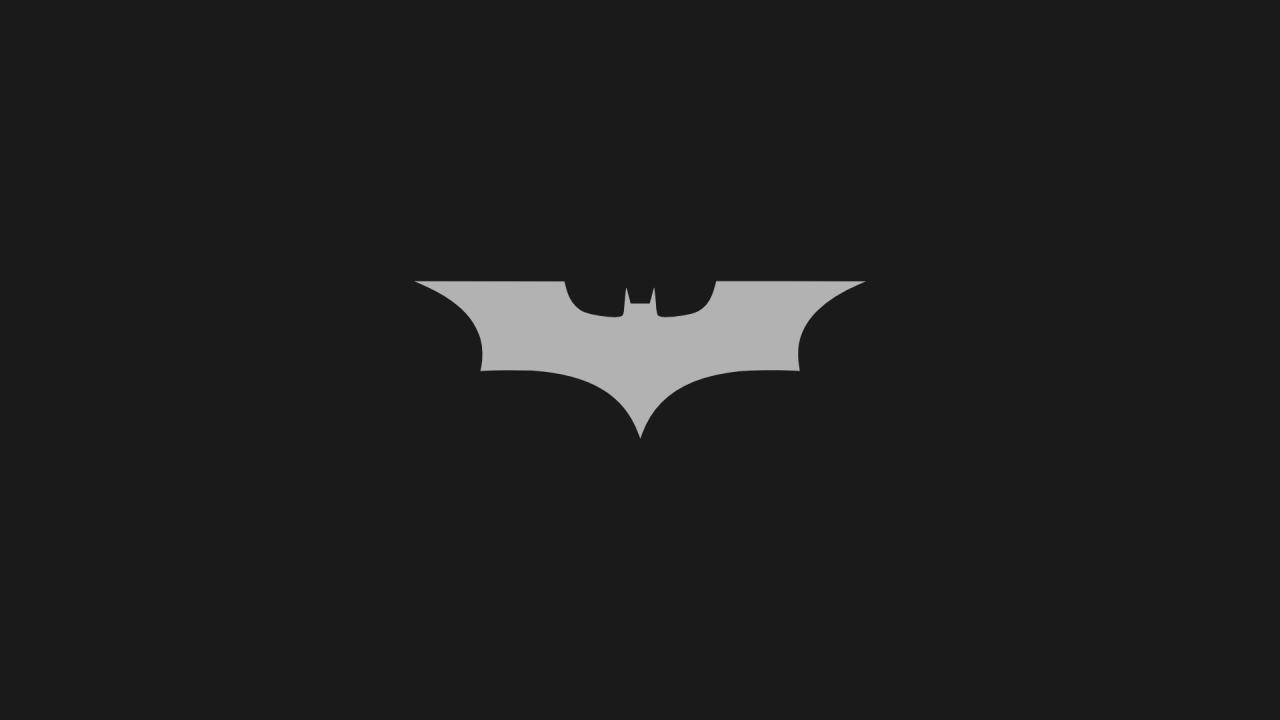 Gray bat on a black background