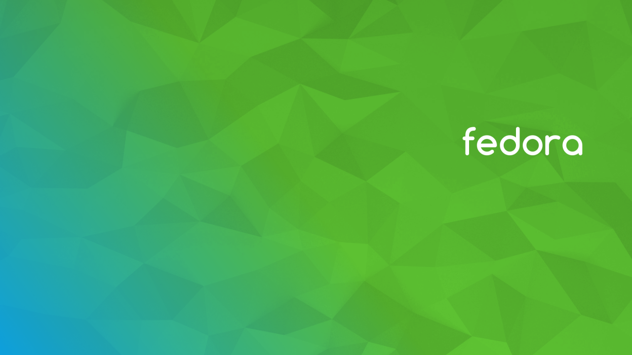 Зеленый фон Fedora