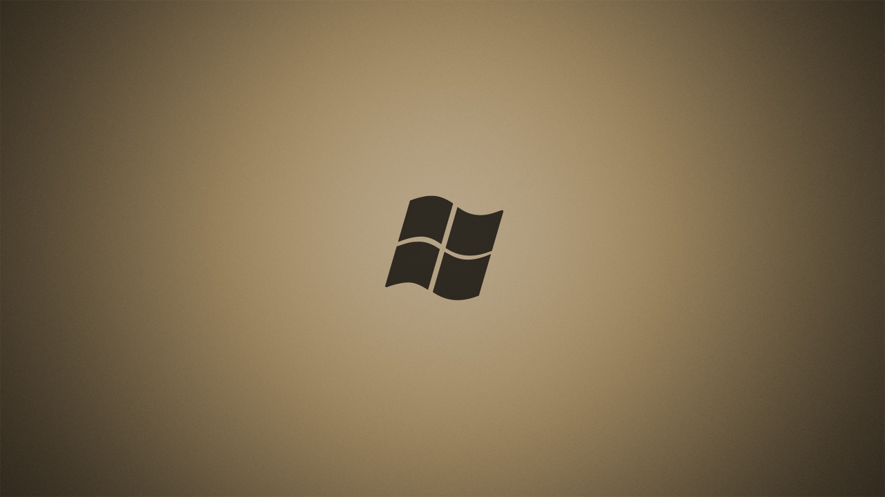 Серый логотип Майкрософт, коричневый фон