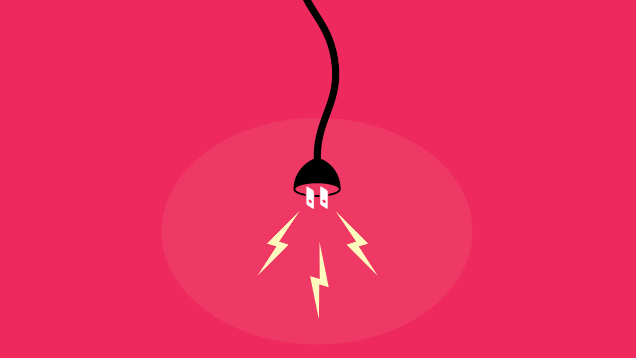 Лампа, розовый фон