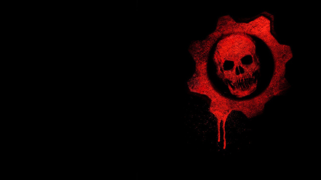Логотип игры Gears of War, фон