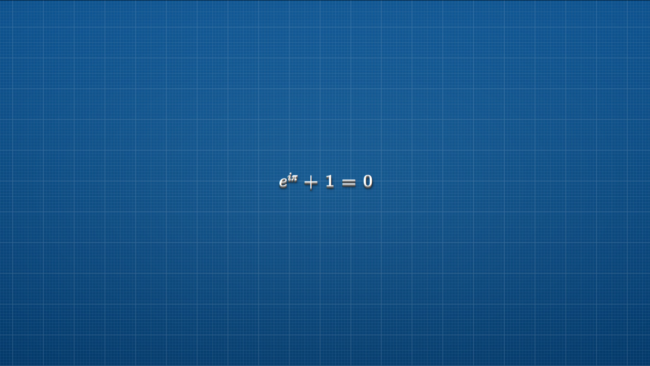 Математическая формула на клетчатом голубом фоне