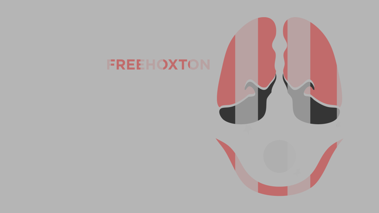 Маска Payday 2, серый фон